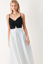MODERN CONTRAST MIDI DRESS Flying Tomato