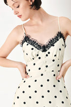 DOTTY SWEETHEART WOVEN MIDI DRESS Flying Tomato