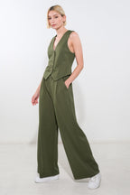 CALL MY LOVELY PONTI VEST Flying Tomato