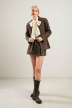 DARING CONFIDENCE DENIM BLAZER Flying Tomato