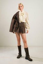 DARING CONFIDENCE DENIM BLAZER Flying Tomato