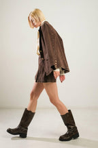 DARING CONFIDENCE DENIM BLAZER Flying Tomato