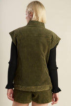 ESCAPING REALITY CORDUROY VEST Flying Tomato