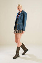HOT TO GO DENIM BLAZER Flying Tomato