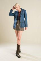 HOT TO GO DENIM BLAZER Flying Tomato