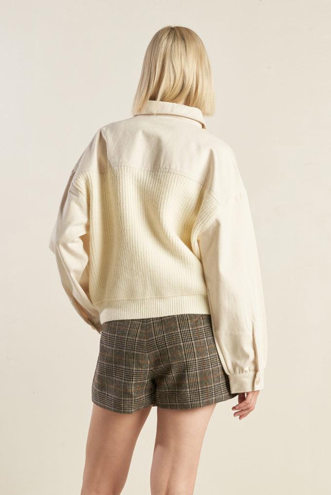 GO-GETTER GIRL SWEATER TWILL JACKET Flying Tomato