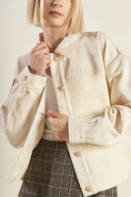 GO-GETTER GIRL SWEATER TWILL JACKET Flying Tomato