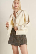 GO-GETTER GIRL SWEATER TWILL JACKET Flying Tomato