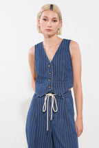 I STILL BELIEVE DENIM VEST Flying Tomato