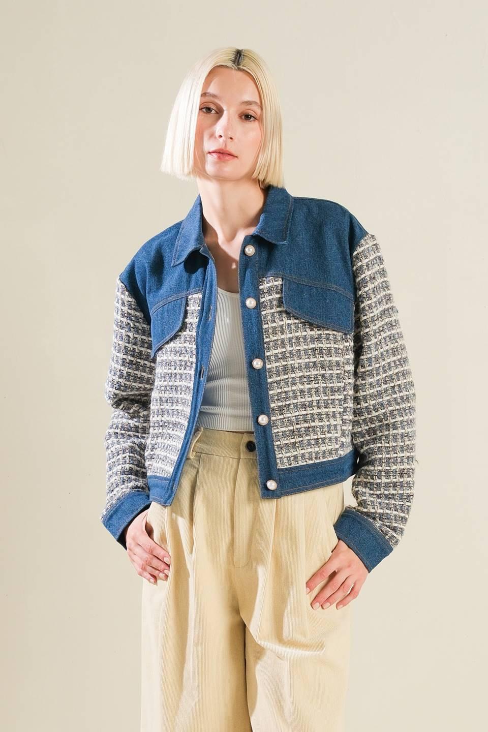 BETTER DAYS TWEED DENIM JACKET Flying Tomato