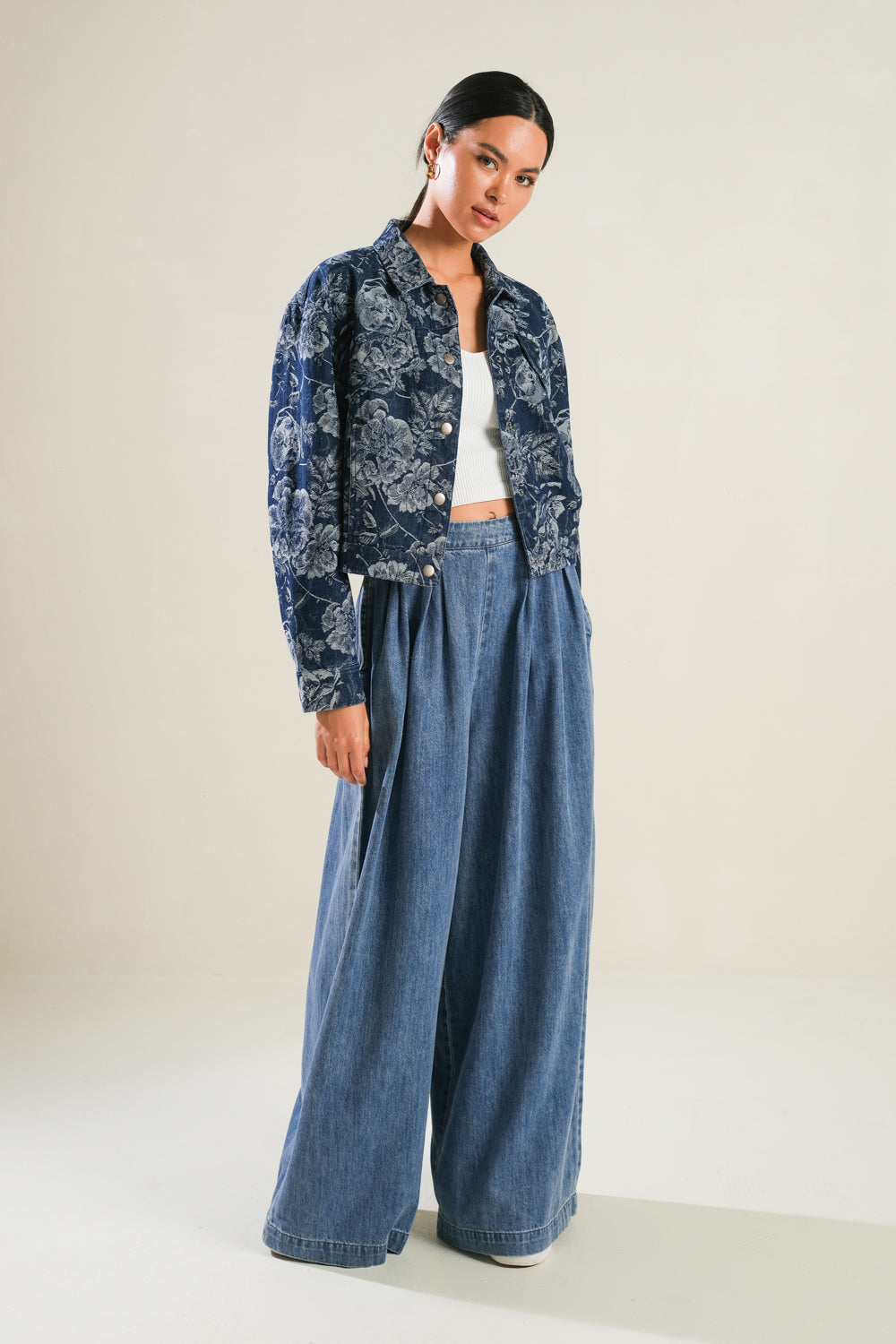 SOPHISTICATED STUNNER DENIM JACKET Flying Tomato