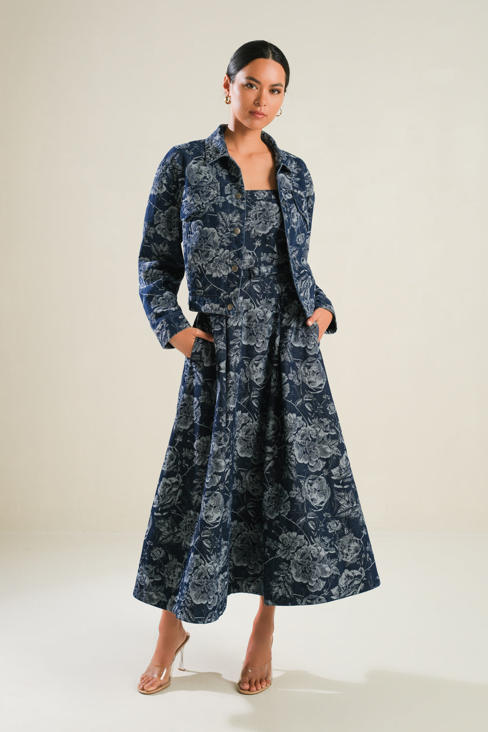 SOPHISTICATED STUNNER DENIM JACKET Flying Tomato