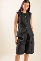 SEE WHAT HAPPENS WOVEN VEST Flying Tomato