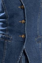 SPRING ROMANCE DENIM VEST Flying Tomato