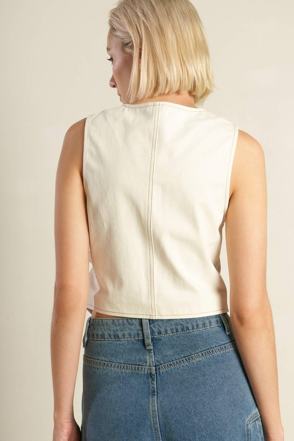 WATCHING THE WIND WOVEN VEST Flying Tomato