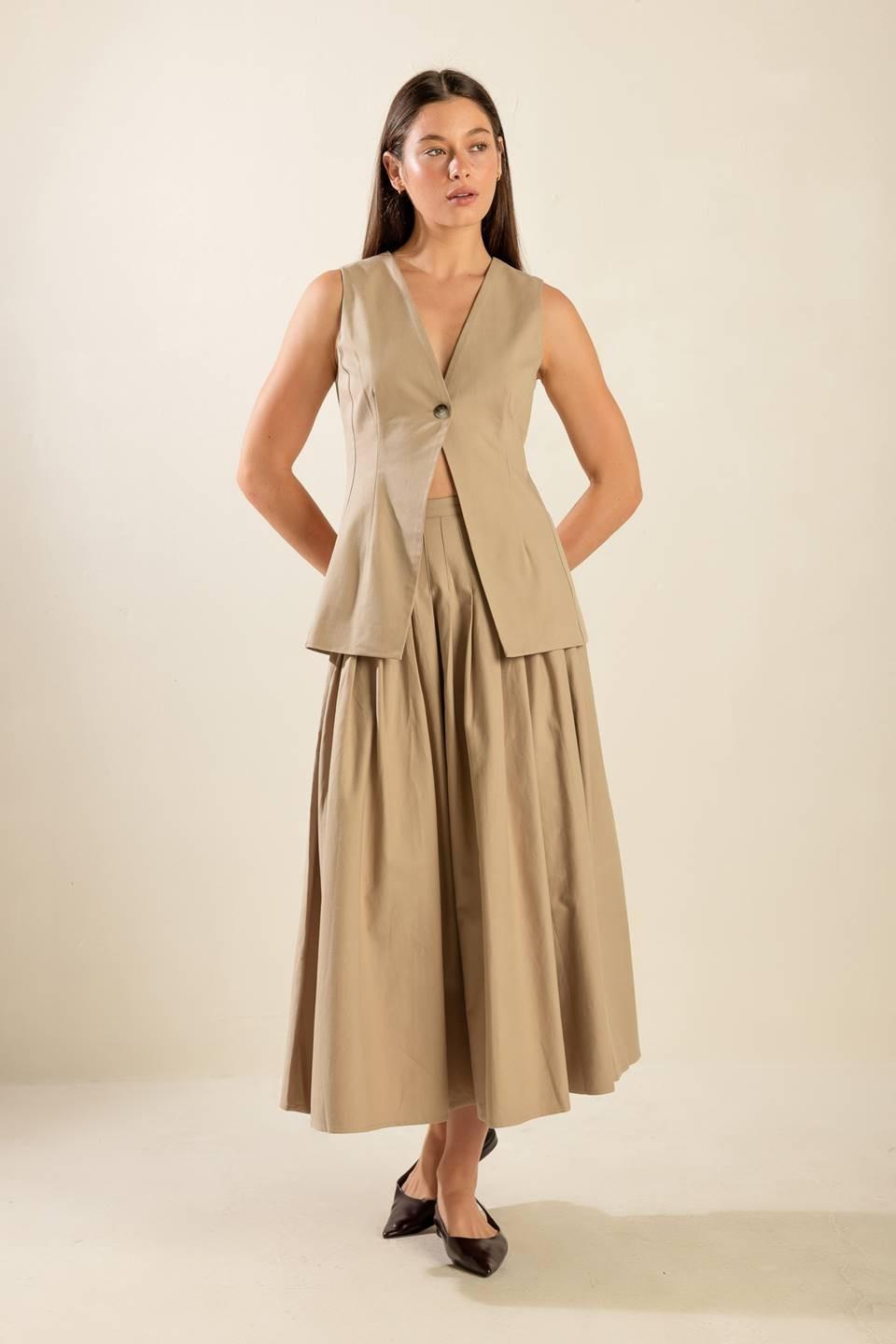 FLEETING FAUNA WOVEN VEST Flying Tomato