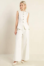 DELICATE HUE WOVEN VEST Flying Tomato