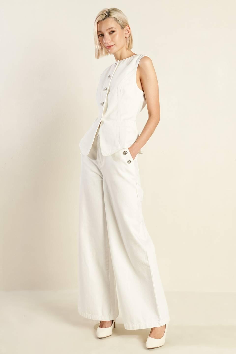 DELICATE HUE WOVEN VEST Flying Tomato
