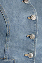 AT FIRST GLANCE DENIM VEST Flying Tomato