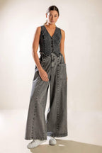 EXPLORING THE CITY DENIM VEST Flying Tomato