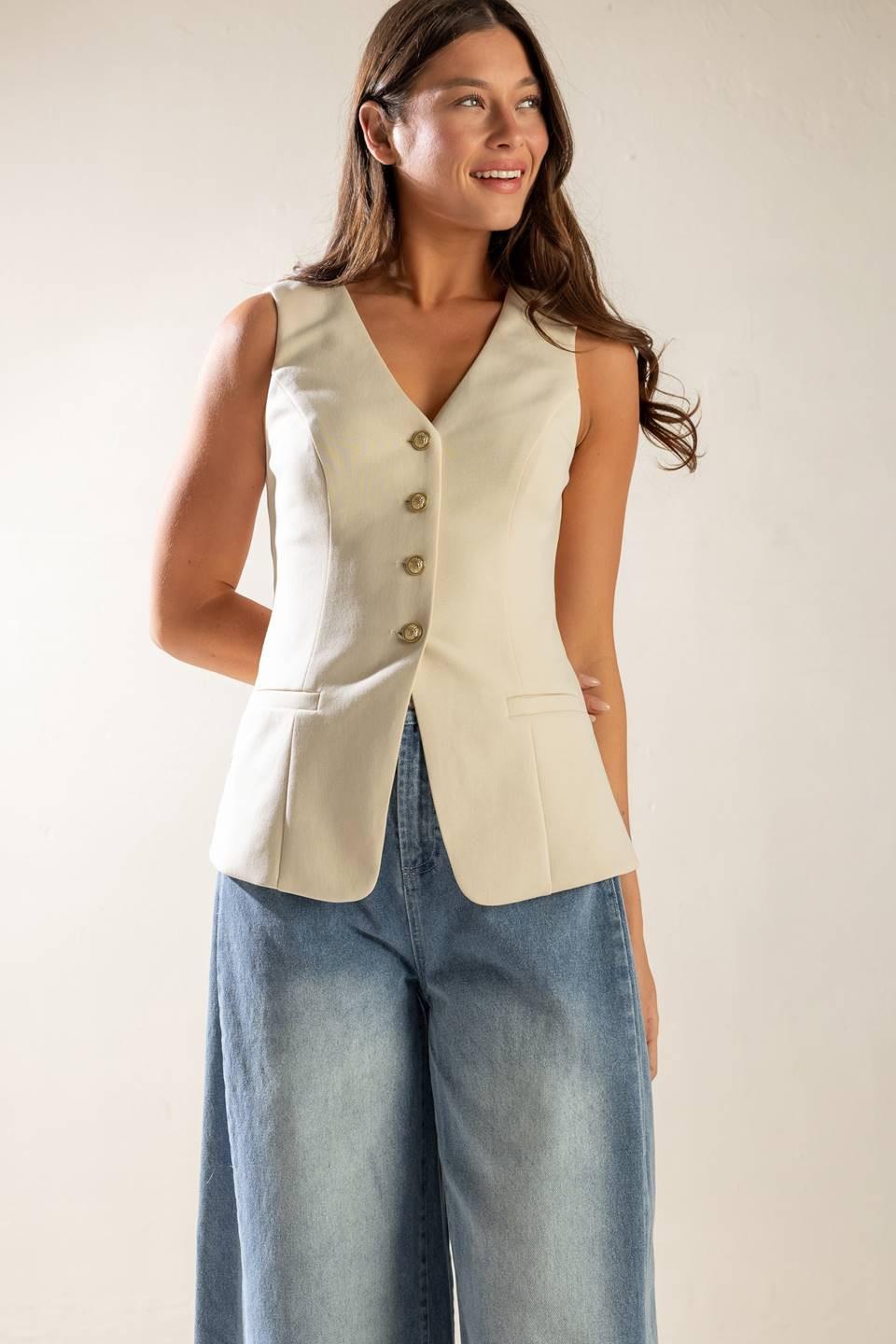 WHERE YOU BELONG WOVEN VEST Flying Tomato