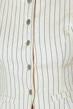 COFFEE RUN STRIPED WOVEN VEST Flying Tomato