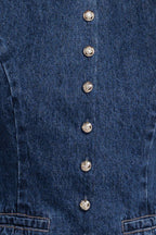 COFFEE PETAL DENIM VEST Flying Tomato