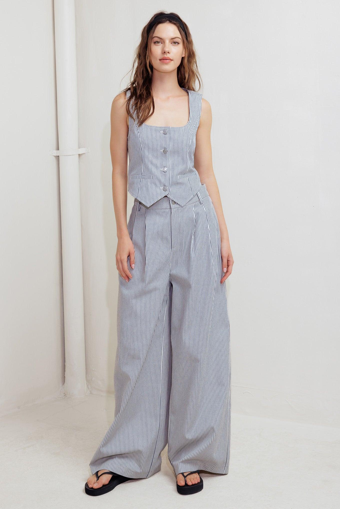 COASTAL CHIC WOVEN VEST Flying Tomato