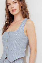 COASTAL CHIC WOVEN VEST Flying Tomato