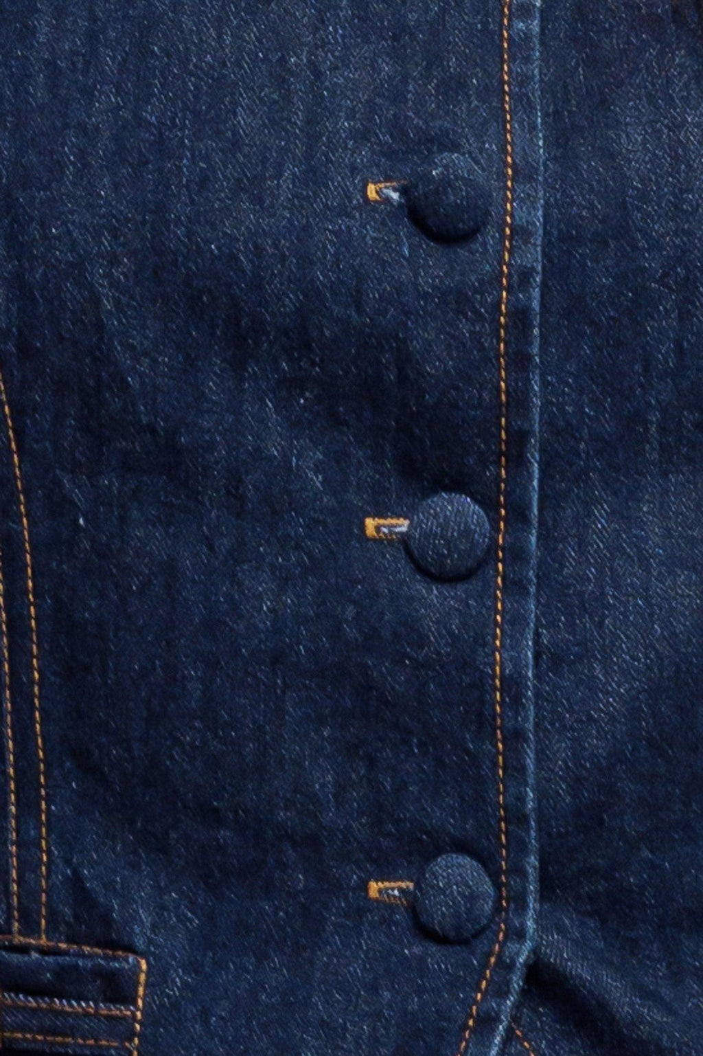 INDIGO ICON DENIM VEST Flying Tomato