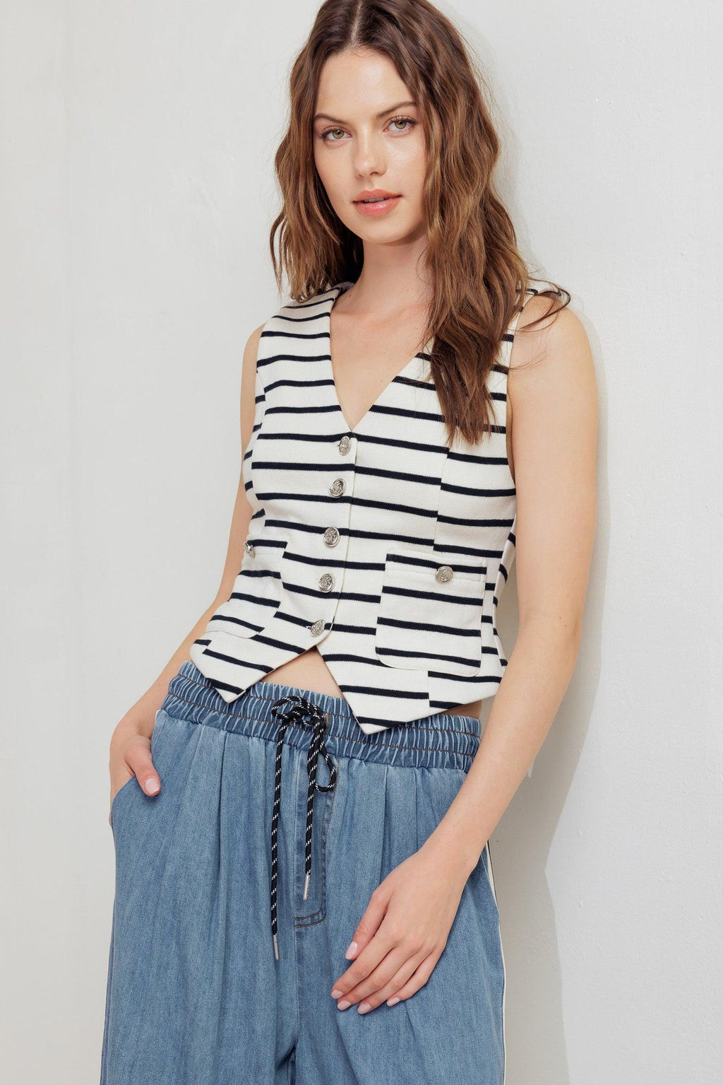 MARINE CHIC WOVEN VEST Flying Tomato