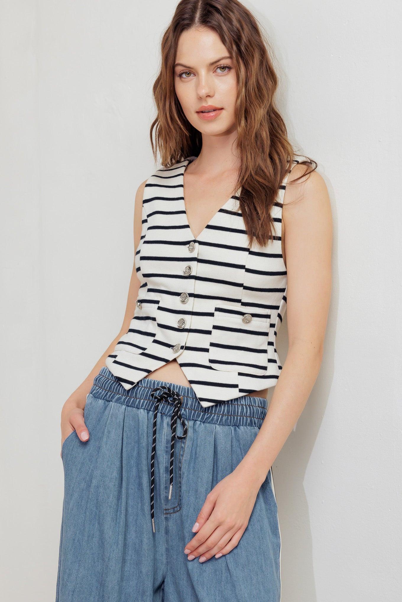 MARINE CHIC WOVEN VEST Flying Tomato