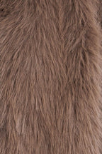 LONDON FLARE MOCHA FAUX FUR CROP JACKET Flying Tomato