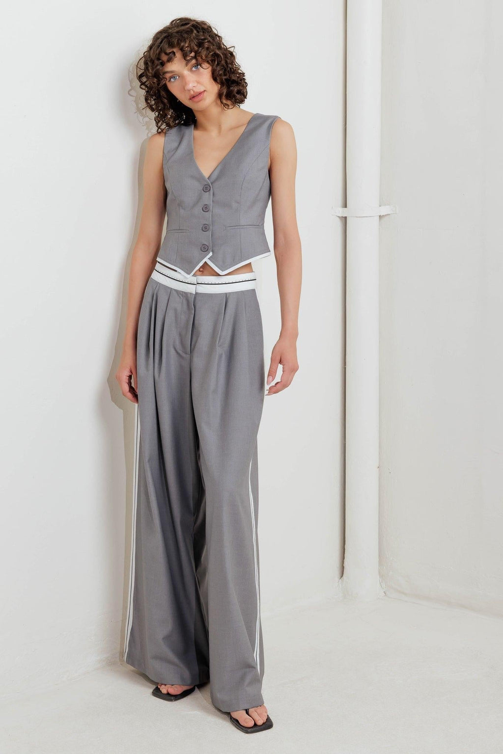 POWER LINES WOVEN VEST Flying Tomato
