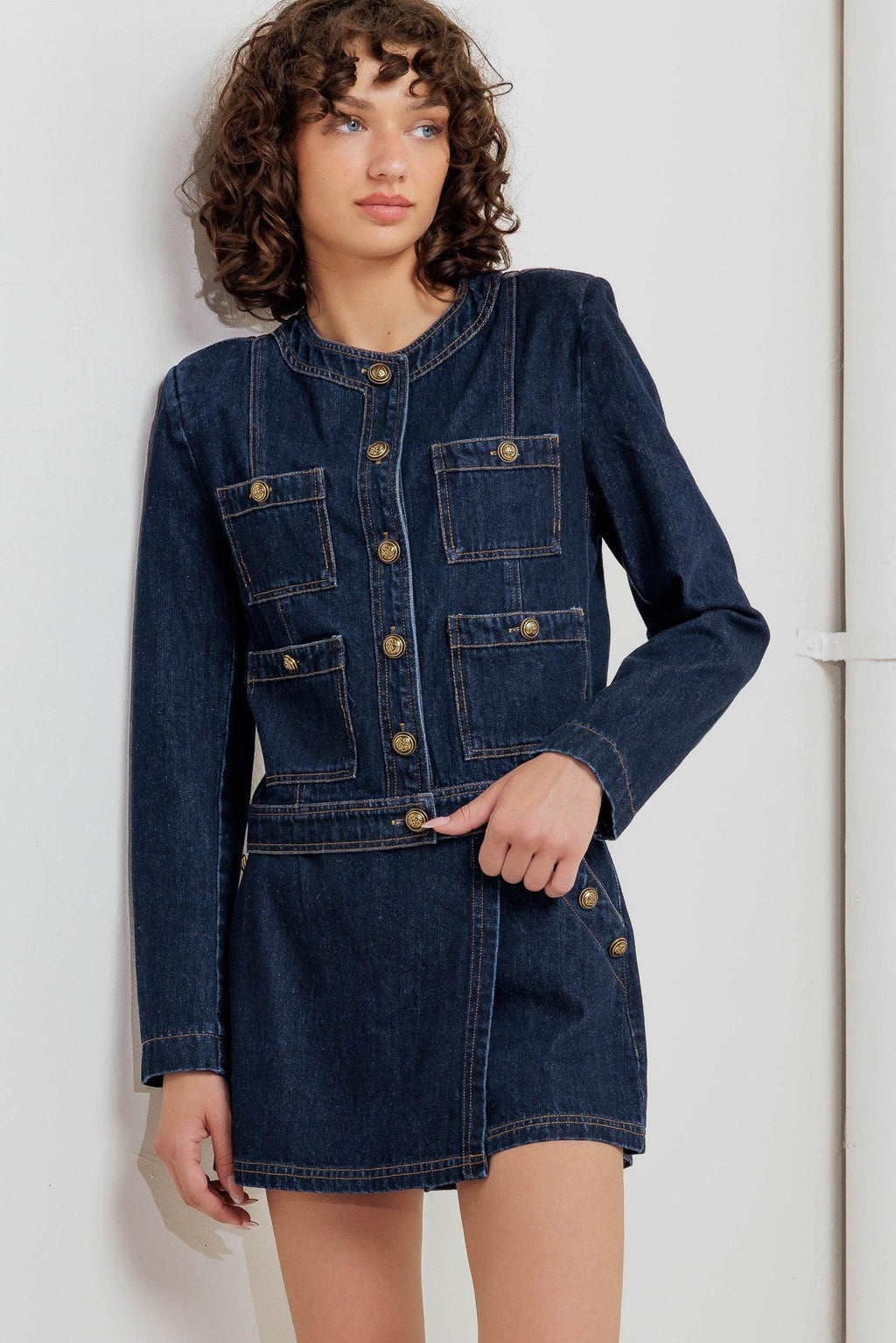 GLAM CODE DENIM JACKET Flying Tomato