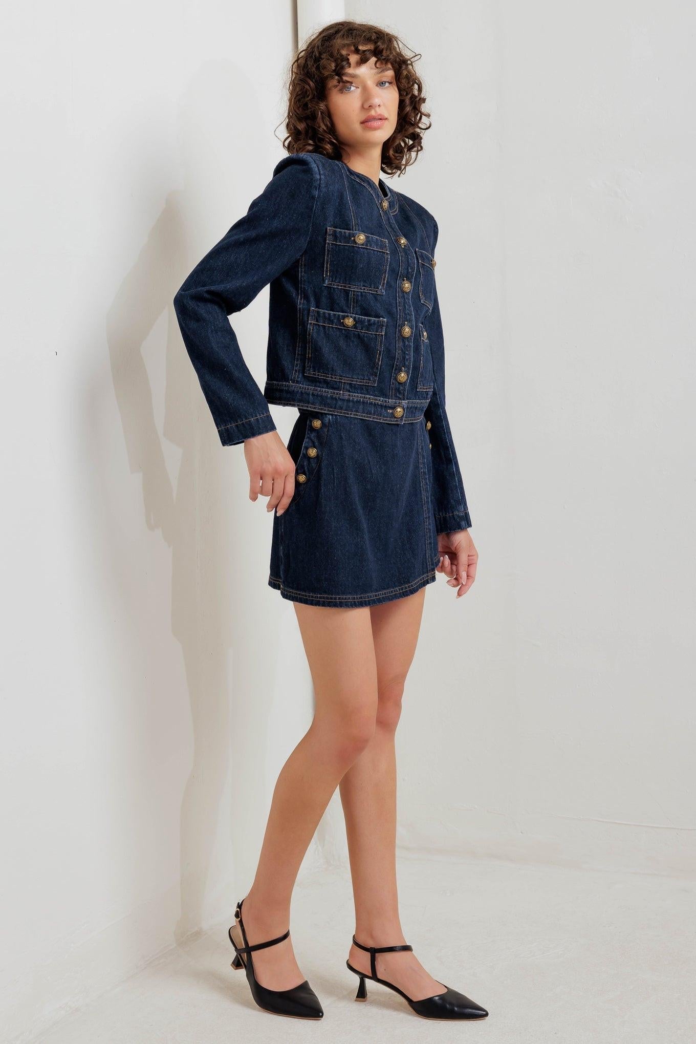 GLAM CODE DENIM JACKET Flying Tomato