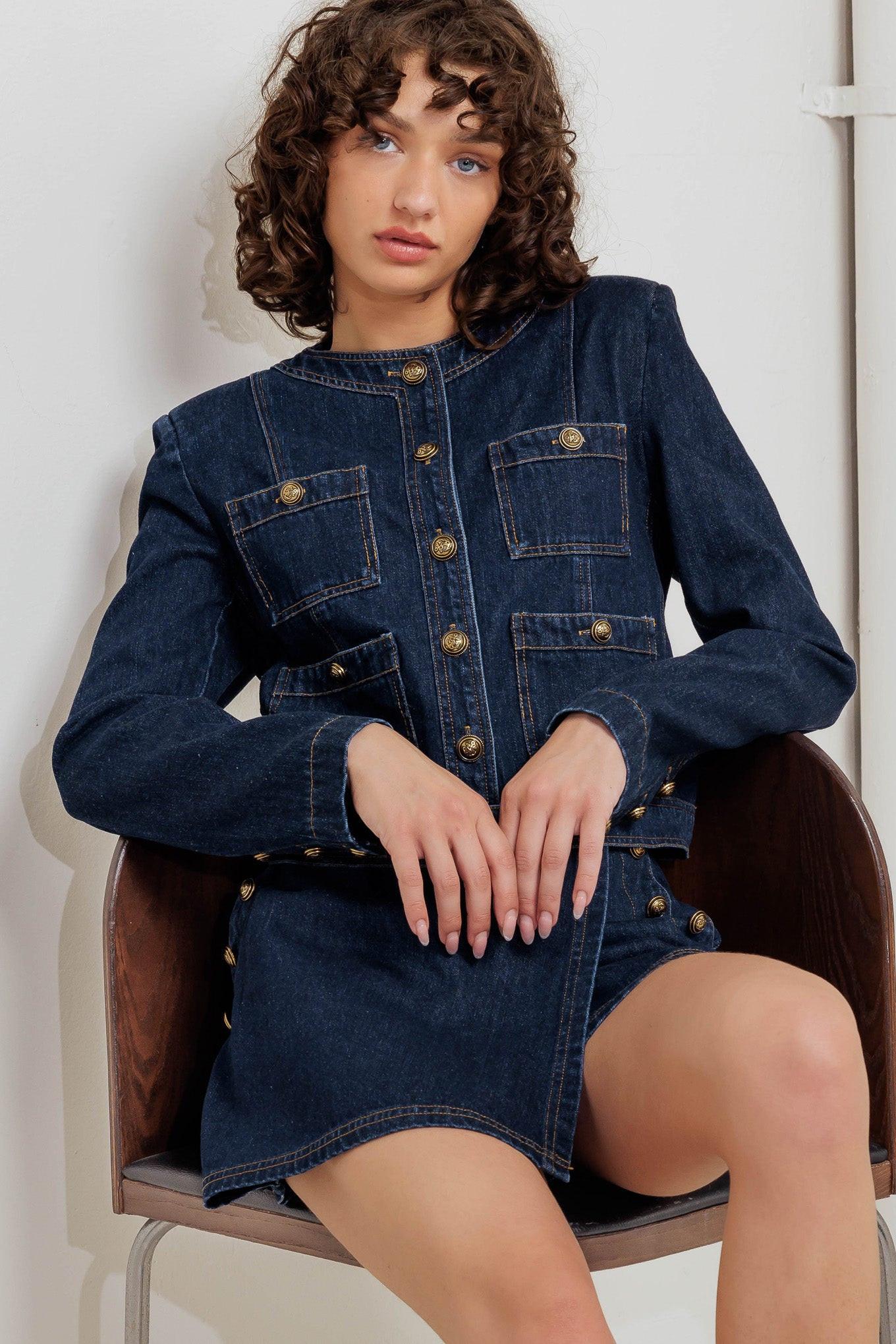 GLAM CODE DENIM JACKET Flying Tomato