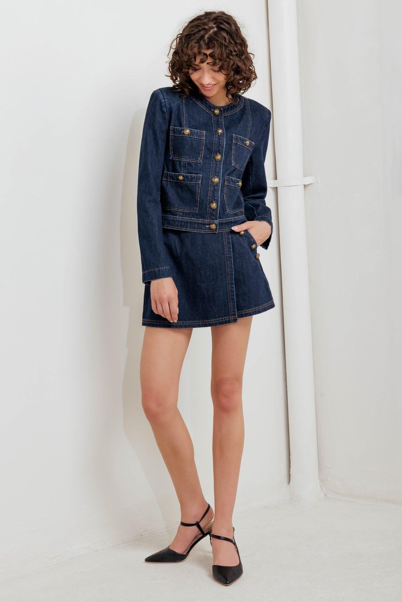 GLAM CODE DENIM JACKET Flying Tomato