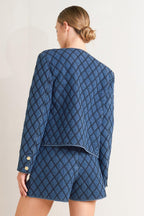 MODERNLUXE QUILTED WOVEN JACKET Flying Tomato