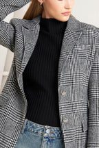 CITY CHECKLINE WOOLEN WOVEN JACKET Flying Tomato