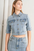 MODERN NEUTRAL DENIM JACKET Flying Tomato