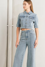 MODERN NEUTRAL DENIM JACKET Flying Tomato