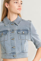 MODERN NEUTRAL DENIM JACKET Flying Tomato