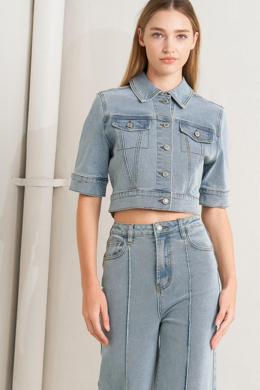 MODERN NEUTRAL DENIM JACKET Flying Tomato