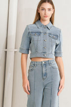 MODERN NEUTRAL DENIM JACKET Flying Tomato