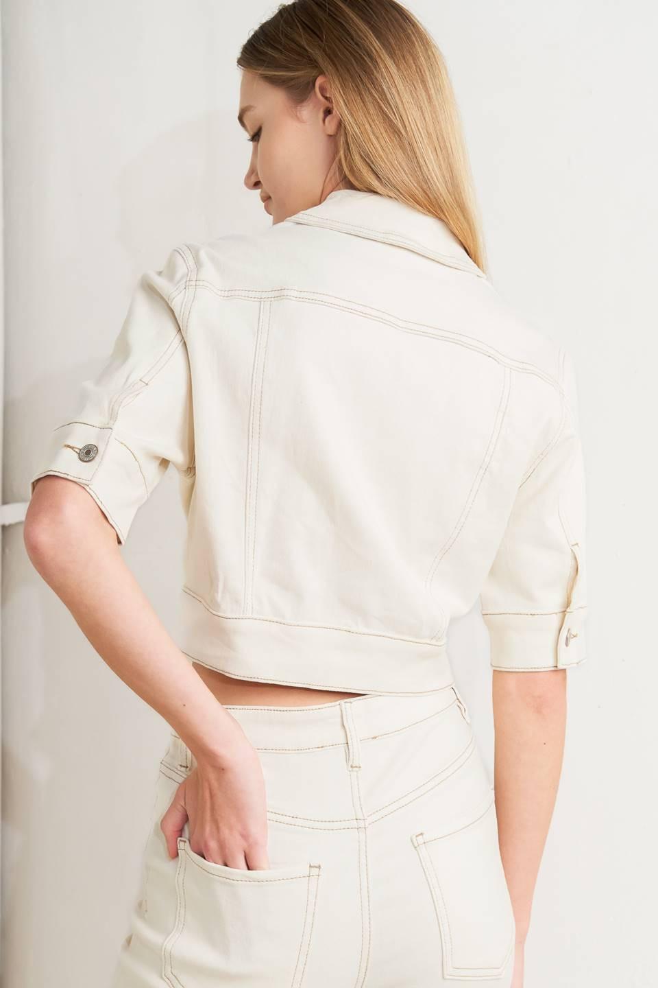 MODERN NEUTRAL TWILL JACKET Flying Tomato