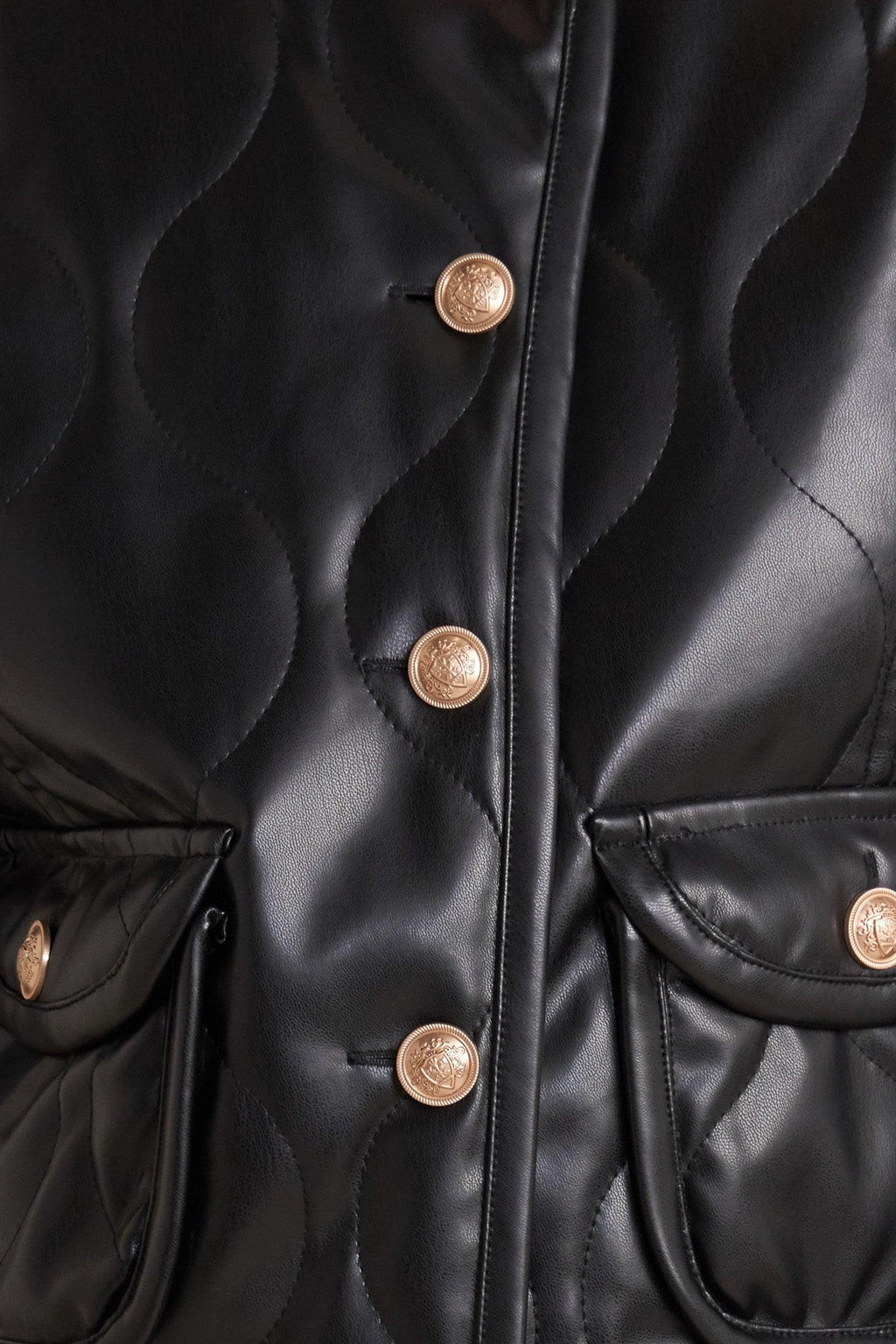 MOTO CHIC FAUX LEATHER JACKET Flying Tomato