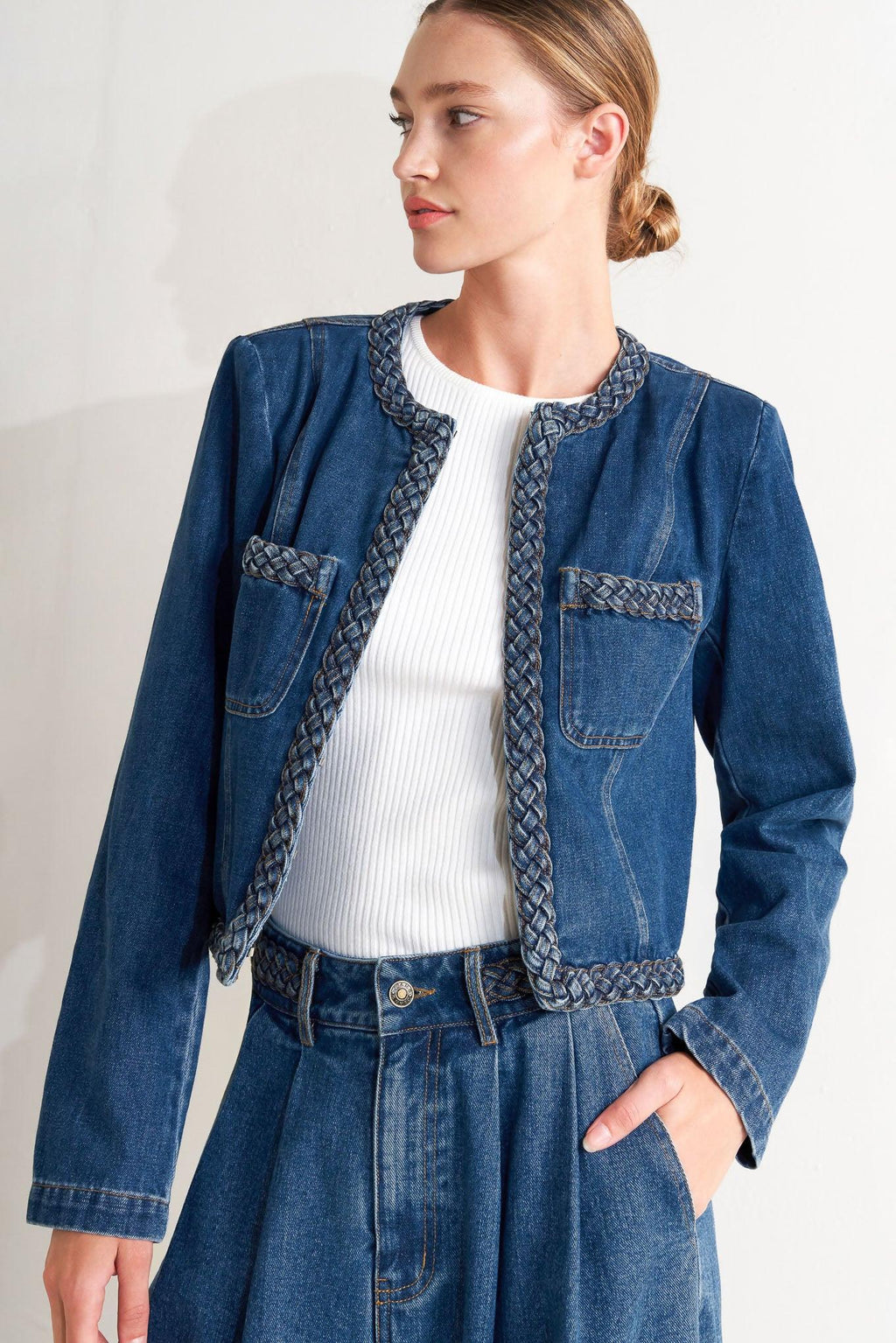 HERITAGE TWIST DENIM JACKET Flying Tomato