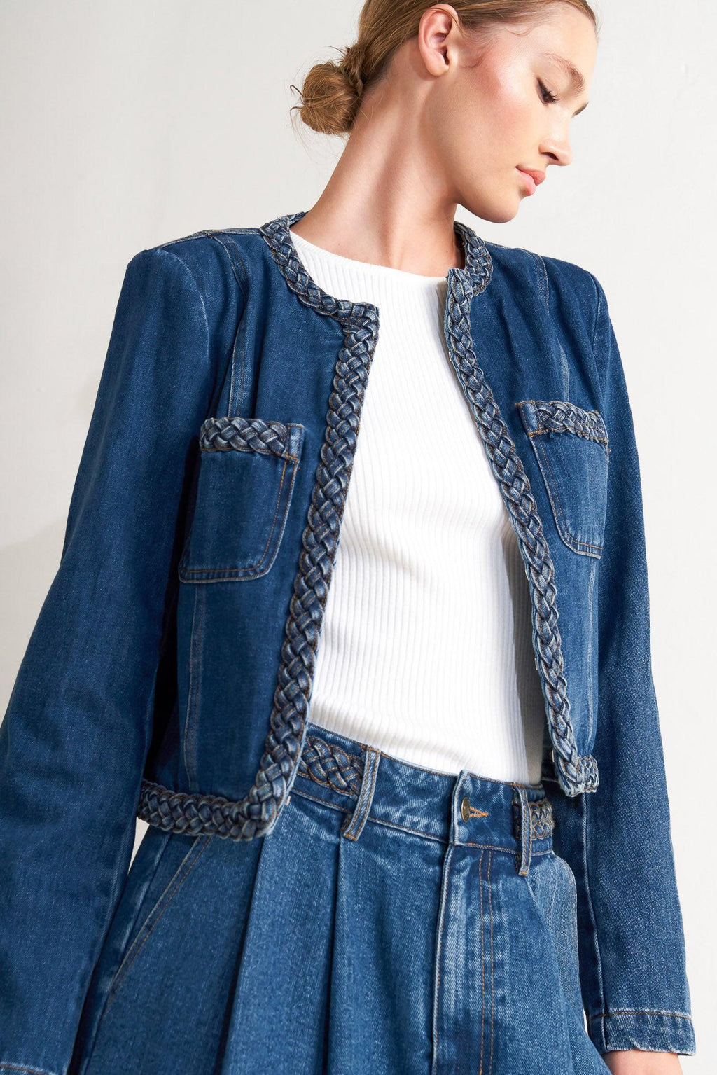 HERITAGE TWIST DENIM JACKET Flying Tomato