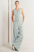 EASY ELEGANCE WOVEN LACE VEST Flying Tomato
